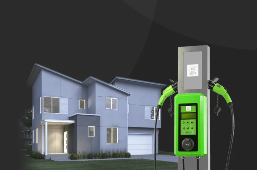 Residential car charging station